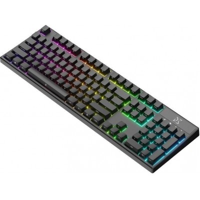 Клавиатура игровая DM DreamKey Red USB RGB EN, Black