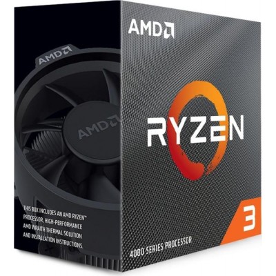 Центральний процесор AMD Ryzen 3 4100 4C/8T 3.8/4.0GHz Boost 4Mb AM4 65W Wraith Stealth cooler Box