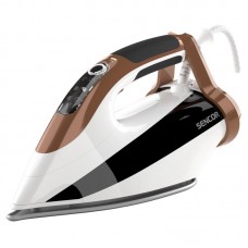 Праска Sencor, 2800Вт, 330мл, паровий удар -195гр, постійна пара - 55гр, pro та auto режими, керам. підошва, біло-коричневий