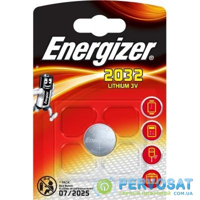 Батарейка Energizer CR2032 Lithium * 1 (637985)