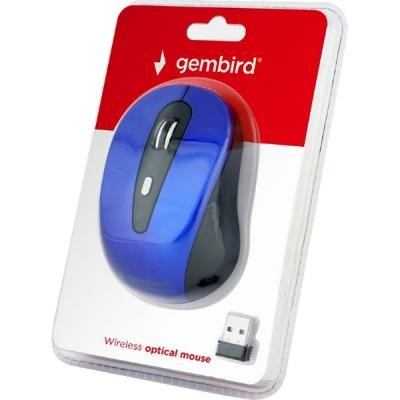 Мишка GEMBIRD MUSW-6B-01-B Blue+Black (MUSW-6B-01-B)