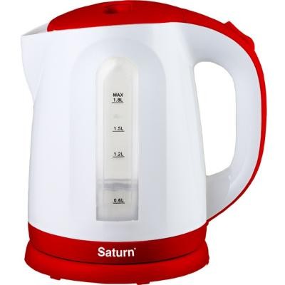 Електрочайник SATURN ST-EK8414 Red with white (ST-EK8414Redwithwhite)
