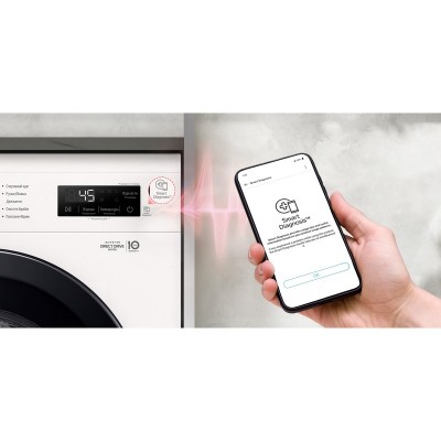 Пральна машина LG фронтальна, 6кг, 1200, A+++, 44см, дисплей, пара, інвертор, білий