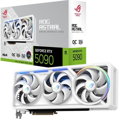 Відеокарта ASUS GeForce RTX 5090 32GB GDDR7 OC ROG-ASTRAL-RTX5090-O32G-WHITE білий Відеокарта ASUS GeForce RTX 5090 32GB GDDR7 OC ROG-ASTRAL-RTX5090-O32G-WHITE білий