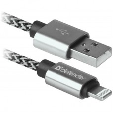 Дата кабель USB 2.0 AM to Lightning 1.0m ACH01-03T PRO White Defender (87809) Дата кабель USB 2.0 AM to Lightning 1.0m ACH01-03T PRO White Defender (87809)