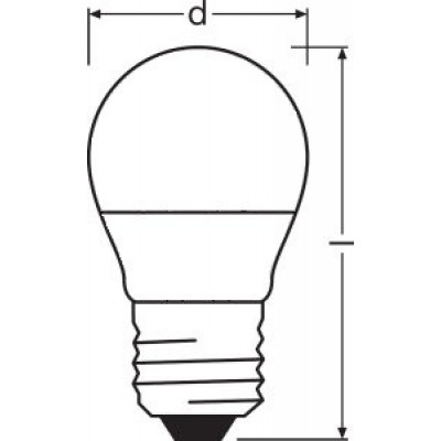Світлодіодна лампа OSRAM LED P60 7W (550Lm) 4000K E27