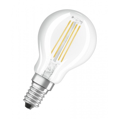 Лампа світлодіодна OSRAM LED P40 4W (470Lm) 2700K E14 філамент
