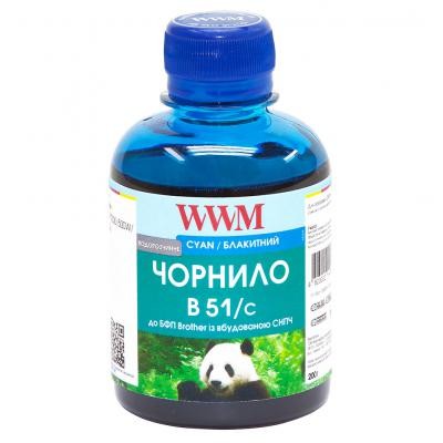 Чернила WWM Brother DCP-T300/T500W/T700W 200г Cyan Water-soluble (B51/C)