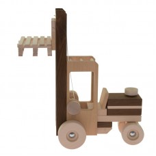 Машинка дерев'яна goki Автонавантажувач натуральний Машинка дерев'яна goki Автонавантажувач натуральний