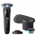 Бритва електр. Philips роторна Series 7000 SkinIQ,  бритв.головок-4, Li-Ion, сух.+волог., індикатор заряду, тример, чохол, чорний