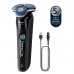 Бритва електр. Philips роторна Series 7000 SkinIQ,  бритв.головок-4, Li-Ion, сух.+волог., індикатор заряду, тример, чохол, чорний
