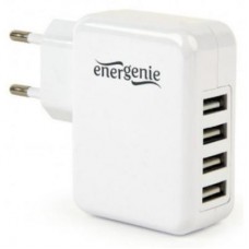 Зарядний пристрій EnerGenie 4 USB, 3.1A (EG-U4AC-02) Зарядний пристрій EnerGenie 4 USB, 3.1A (EG-U4AC-02)