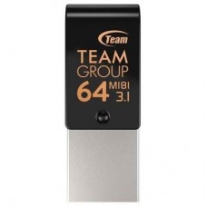 USB флеш накопичувач Team 64GB M181 Black USB 3.1/Type-C (TM181364GB01)