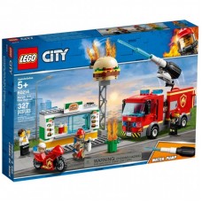 Конструктор LEGO City Пожежа в бургер-кафе 327 деталей (60214) Конструктор LEGO City Пожежа в бургер-кафе 327 деталей (60214)