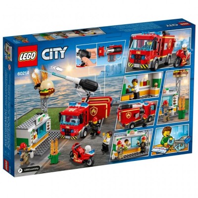 Конструктор LEGO City Пожар в бургер-кафе 327 деталей (60214)