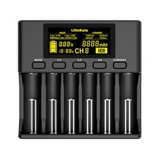 Зарядний пристрій для акумуляторів Liitokala 6 Slots, LCD дисплей, Li-ion/Ni-MH/Ni-Cd/AA/ААA/AAAA/С (Lii-S6) Зарядний пристрій для акумуляторів Liitokala 6 Slots, LCD дисплей, Li-ion/Ni-MH/Ni-Cd/AA/ААA/AAAA/С (Lii-S6)