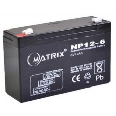 Батарея до ДБЖ Matrix 6V 12AH (NP12-6) Батарея до ДБЖ Matrix 6V 12AH (NP12-6)