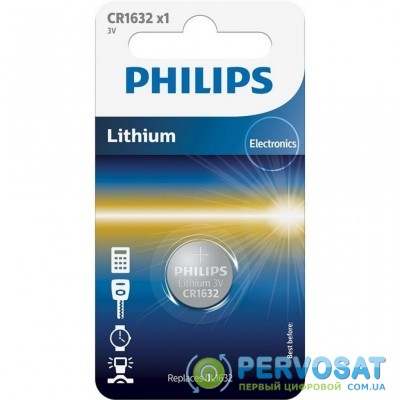 Батарейка Philips CR1632 Lithium * 1 (CR1632/00B)