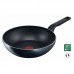 Сковорода Tefal Generous Cook ВОК, 28см, покриття Titanium, індукція, Thermo-Spot, алюм., чорний