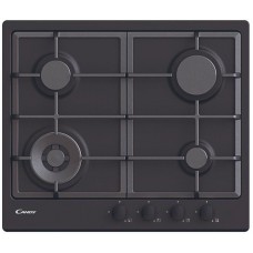 Варильна поверхня Candy газова, 60см, чавун, конфорка з подвійним рядом полум'я, чорний