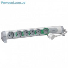 Мережевий фільтр живлення LEGRAND Legrand 6XSchuko 1,5м (694648) Мережевий фільтр живлення LEGRAND Legrand 6XSchuko 1,5м (694648)