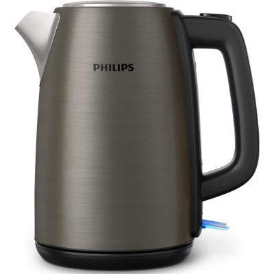 Електрочайник Philips Viva Collection 1.7л, Strix, метал, чорно-мідний