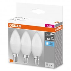 Набір ламп 3шт OSRAM LED E14 4.9Вт 4000К 470Лм B40 Набір ламп 3шт OSRAM LED E14 4.9Вт 4000К 470Лм B40