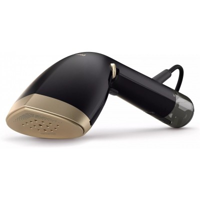 Відпарювач PHILIPS компактний, 1500Вт, 100 и 200мл, постійна пара - 28гр, керам. підошва, чорний
