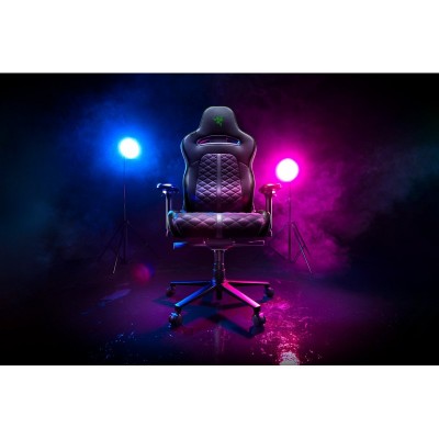 Крісло Razer Enki ПУ шкіра, 4D-Armrests, чорно-зелений Крісло Razer Enki ПУ шкіра, 4D-Armrests, чорно-зелений