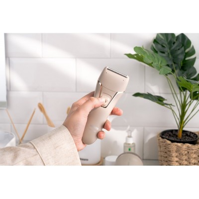 Епілятор ARDESTO 2в1 Pearl Cream LESH-Y700PERL, пінцетний, акумул., пінцет.-18, сух., насадок-2, бежевий