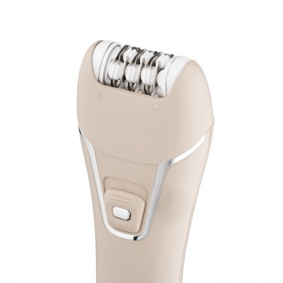 Епілятор ARDESTO 2в1 Pearl Cream LESH-Y700PERL, пінцетний, акумул., пінцет.-18, сух., насадок-2, бежевий