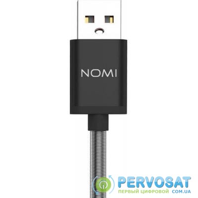 Дата кабель USB 2.0 AM to Micro 5P 1.0m DCMQ Black Nomi (316210)