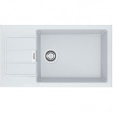 Мийка кухонна Franke Sirius, тектонайт, прямокутник, з крилом, 780х435х200мм, чаша - 1, накладна, S2D Slim 611-78 XL, білий