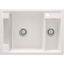 Мийка кухонна Deante Magnetic, граніт, прямокутник, без крила, 690х500х219мм, чаша - 1.5, накладна, алебастр Мийка кухонна Deante Magnetic, граніт, прямокутник, без крила, 690х500х219мм, чаша - 1.5, накладна, алебастр