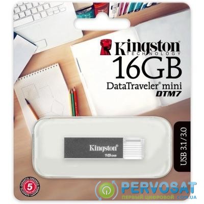 USB флеш накопитель Kingston 16GB DT Mini DTM7 USB 3.0 (DTM7/16GB)