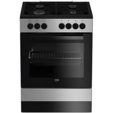 Плита комбінована Beko FSM62120DS - 60х60 см/4 конфорки/эмал. решітки/65л/8 прогр./срібний колір Плита комбінована Beko FSM62120DS - 60х60 см/4 конфорки/эмал. решітки/65л/8 прогр./срібний колір