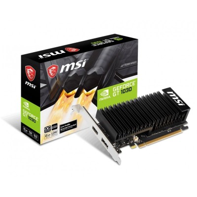 Відеокарта MSI GeForce GT 1030 2GB DDR4 Low Profile Silent OC GT 1030 2GHD4 LP OC