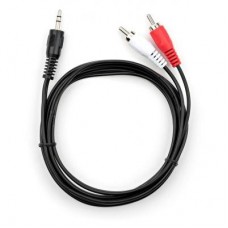 Кабель мультимедійний Jack 3.5mm M to 2xRCA 1.5 m Vinga (VCPDCJ35MRCA21.5BK) Кабель мультимедійний Jack 3.5mm M to 2xRCA 1.5 m Vinga (VCPDCJ35MRCA21.5BK)