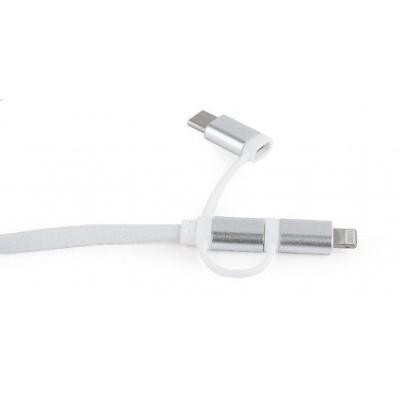 Дата кабель USB 2.0 AM to Lightning/Micro/Type-C 1.0m Cablexpert (CC-USB2-AMLM32-1M-W)