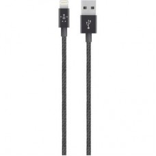 Дата кабель USB 2.0 AM to Lightning 1.2m MIXIT PREMIUM METALLIC black Belkin (F8J144BT04-BLK)