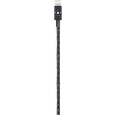 Дата кабель USB 2.0 AM to Lightning 1.2m MIXIT PREMIUM METALLIC black Belkin (F8J144BT04-BLK)