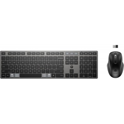 Комплект клавіатура та миша НР 720 Multi-Device Rechargeable, BT, EN/UK, чорний