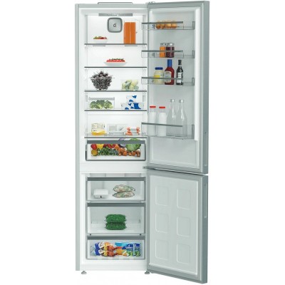 Холодильник Whirlpool з нижн. мороз., 203.5x60х66.3, холод.відд.-231л, мороз.відд.-104л, 2дв., А++, NF, інв., зона нульова, нерж