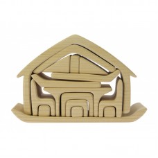 Nic Конструктор дерев'яний Все в будинку натуральний NIC523264