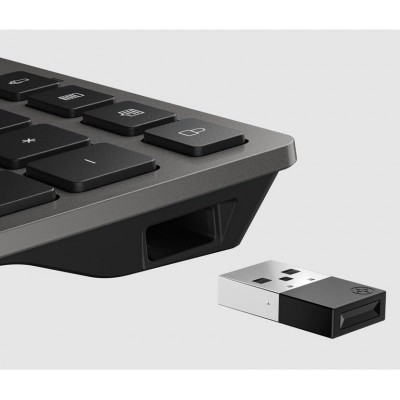 Клавіатура мембранна HP 720 Multi-Device Rechargeable, 109key, WL/BT, EN/UK, чорний