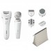 Епілятор Philips Series 9000 дисковий, аккумул., пінцет.-32, волог.+сух., насадок-6, футляр, білий