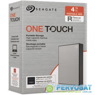 Внешний жесткий диск 2.5" 4TB One Touch USB 3.2 Seagate (STKC4000401)