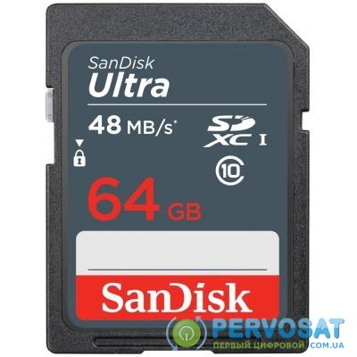 Карта памяти SANDISK 64GB SDXC class 10 UHS-I Ultra (SDSDUNB-064G-GN3IN)