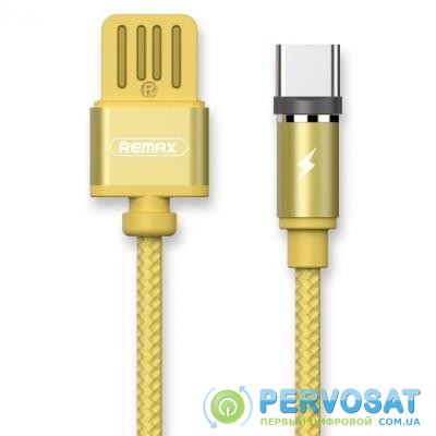 Дата кабель USB 2.0 AM to Type-C 1.0m Gravity series Magnetic gold Remax (RC-095A-GOLD)