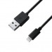 Дата кабель USB 2.0 AM to Lightning 1.0m Black Grand-X (PL01BC)